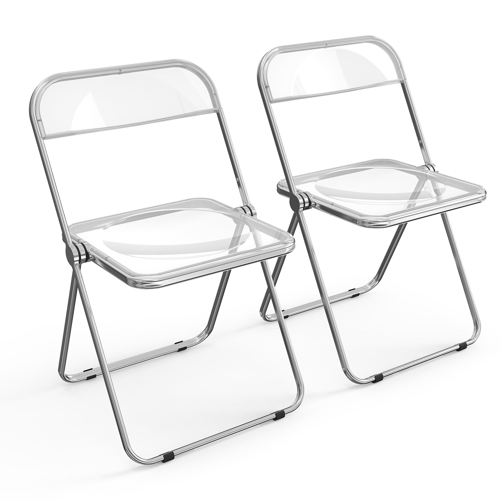 2pcs Foldable Patio Plastic Folding Chairs